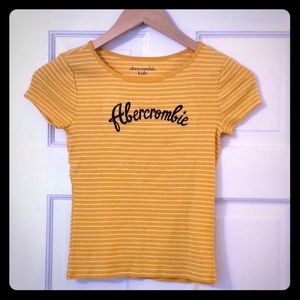 Girls striped yellow t.shirt